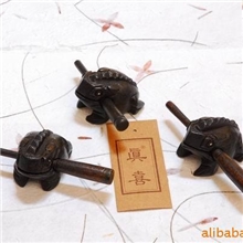 1号招财蛙-黑低价批发泰国木雕手工艺品泰式家居装饰摆设
