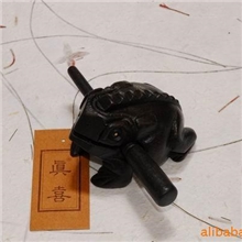 3号招财蛙-黑批发供应招财系列泰国木雕工艺品实木家居装饰摆设