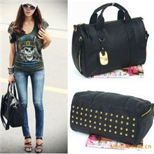 批发女包包铆钉包2013新款韩版休闲单肩手提包斜跨三用包包FY1059