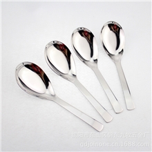 厂家直销不锈钢平底勺大汤勺高档16.4cm