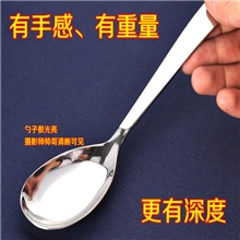 平底餐匙不锈钢匙不锈钢新品餐具韩式促销不锈钢勺子宫廷勺子