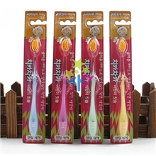 S2012韩国水晶儿童金毛牙刷韩国牙刷厂家韩国纳米牙刷批发儿童