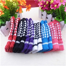 冬季热销保暖半截菠萝直筒手套女士电脑手套i时尚地毯手套批发