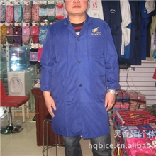 厂家现货供应各种规格热销工作服蓝大褂可印刷LOGO