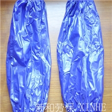 蓝色PVC围裙防水防污蓝色围裙批发牛筋袖套围裙袖套围裙
