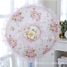 厂家直销提花布艺防尘风扇罩/电风扇罩、田园布艺风扇罩电风扇罩