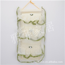 【厂家直销销】挂袋/扇边挂袋/蕾丝布艺挂袋/布艺收纳袋批发收纳