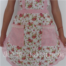 厂家批发防尘时尚韩式磨毛大版围裙韩式田园创意公主蝴蝶边围裙