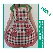 厂家批发韩版全涤大版双层公主蝴蝶边围裙时尚家居布艺碎花围裙