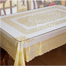 供应烫金台布防水桌布欧式餐桌布简欧风格美观大气一件起