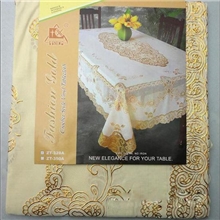批发欧式餐桌布PVC烫金台布镂空淘宝热卖