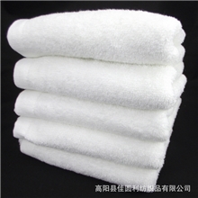 毛巾厂家批发纯棉21支100g纯白毛巾酒店宾馆洗浴用可绣LOGO