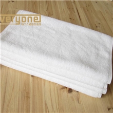 高阳纯棉白毛巾120克酒店浴池宾馆足浴美容毛巾厂家绣字logo定制