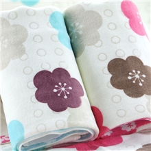 全棉割绒印花大毛巾情侣毛巾居家面巾吸水柔软