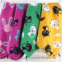 外贸批发纯棉纱布毛巾三层双面纱布面巾吸水洗脸巾