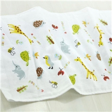 外贸全棉印花小毛巾儿童印花纱布童巾卡通/可爱