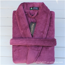 海利源珊瑚绒加厚浴袍男女士柔软浴衣睡袍家居服珊瑚绒睡衣