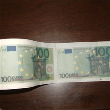 彩色印花美元纸巾创意欧元卷筒纸美元卫生纸