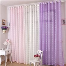 【美梦居】欧式高档格子麻纯色窗纱/卧室客厅/成品窗帘特价清仓