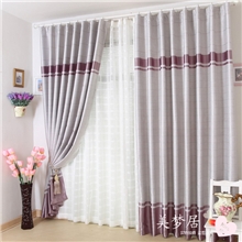 【浮生若梦】特价加厚遮光隔热防紫外线高档客厅卧室成品窗帘窗纱