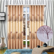 绍兴柯桥厂家直销新款阳离子提花印花窗帘布窗帘批发可零剪加工