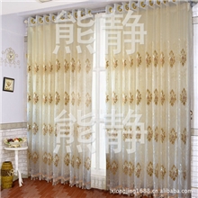 供应欧式绣花纱绣花窗帘家纺布艺客厅卧室窗纱