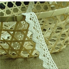 1.8CM宽布艺花边DIY手工棉线花边小盖巾适用本白色，窗帘花边辅料