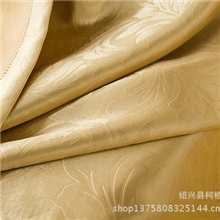 绍兴柯桥厂家直销单面光压花遮光布窗帘布批发零剪