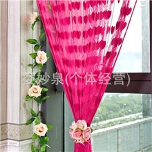 厂家直销1x2m爱心桃心线帘门帘挂帘客厅隔断帘玄关帘成品
