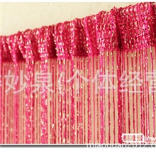 厂家直销扁银丝串银皮加密型线帘隔断玄关门帘成品19色新品特价