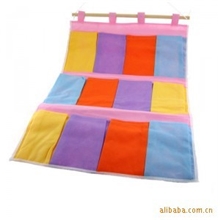 优质3层十二口五彩挂袋新奇特创意家居/混批