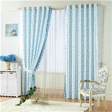 7月新款印花布超低价推广田园风碎花窗帘窗帘布批发保质保量