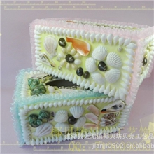 新品海螺贝壳纸巾盒/新颖木板纸巾盒/家居抽纸盒