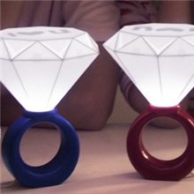 90生活双11告别光棍节礼物爱情浪漫钻石戒指灯创意台灯爆款上市