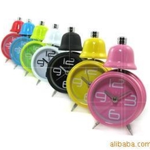 出口韩国热销经典黑色单铃阿拉伯数字闹钟(4寸)