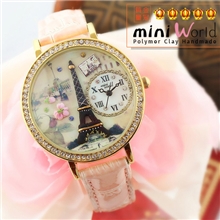 韩国mini手表软陶女士手表时尚水钻手表女表高档学生表秘密花香