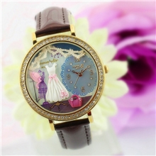 正品MINI软陶手表纯手工制作水钻时尚女士手表高档新款女款手表