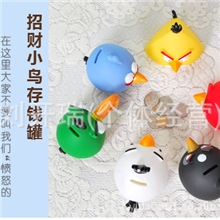 工厂直销卡通创意中号愤怒的小鸟存钱罐搪胶储钱罐301-306A