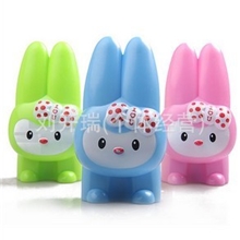 卡通创意新奇特长耳兔充电LED折叠台灯LES塑料台灯0078