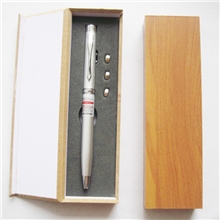 厂家直销促销礼品优质激光笔优美包装木盒激光笔金属可按激光笔