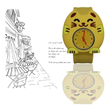 厂家供应硅胶时尚表旅游纪念品招财猫手表儿童卡通手表批发