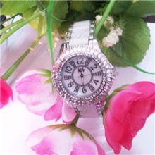 2013厂家热销款捷克石款时尚白色手表石英手表礼品陶瓷手表