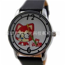 热销学生热爱系列调皮阿狸黑色系时尚手表礼品手表石英手表