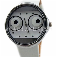 热销学生热爱系列青蛙大眼纯白色手表礼品手表石英手表