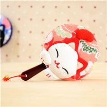 批发供应和风布艺化妆镜婚庆礼物促销品/尾巴手柄镜A0661