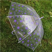 厂家直销供应LOGO广告伞透明斑点圆点伞透明伞