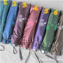 厂家批发布尔享3082加厚黑胶涂层防紫外线太阳伞折叠防晒伞雨伞