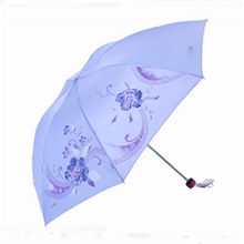 天堂伞339S丝印雨伞钢骨三折雨伞超强防风防雨定制广告伞印logo