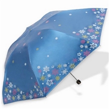 供应天堂伞正品307E雪月风花批发黑胶超强防紫外线超细铅笔伞