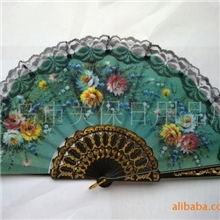 供应小量批发扇子西班牙花边扇子舞蹈扇子图案可选礼品定制